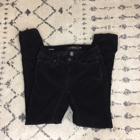 Calvin Klein Denim - Calvin Klein sz 2 black velvety ultimate skinny